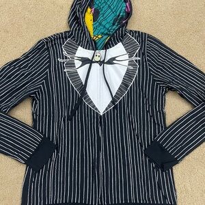 Disney Nightmare Before Christmas reversible, Jack and Sally hoodie